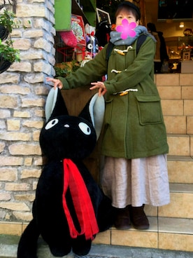 「SM2（エスエムツー）のアイテム（ダッフルコート）」を使った、さわさん（レディース・148cm）の冬コーディネート