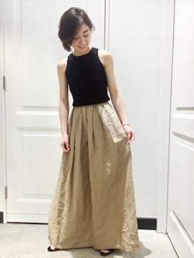 「NINA RICCI（ニナリッチ）のアイテム」を使った、KANAさん（レディース・160cm）の夏コーディネート
