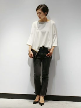 「NINA RICCI（ニナリッチ）のアイテム」を使った、KANAさん（レディース・160cm）の秋コーディネート