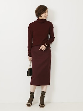 「Deuxieme Classe（ドゥーズィエムクラス）のアイテム（ソックス/靴下）」を使った、KANAさん（レディース・160cm）の冬コーディネート