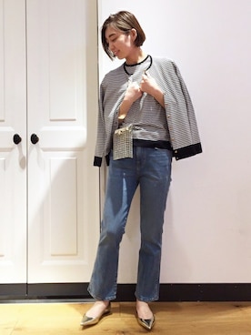 「NINA RICCI（ニナリッチ）のアイテム」を使った、KANAさん（レディース・160cm）の春コーディネート