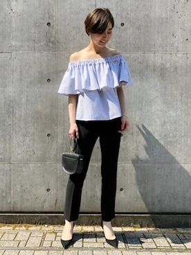 「Rika（リカ）のアイテム」を使った、KANAさん（レディース・160cm）の春コーディネート