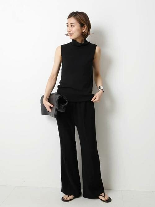 ドゥーズィエムクラス Deuxieme Classe イージーフレアパンツサテン ドゥーズィエムクラス Deuxieme Classe イージーフレアパンツサテン