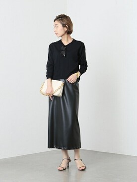 P-leather タイトスカートを使った人気ファッションコーディネート - WEAR