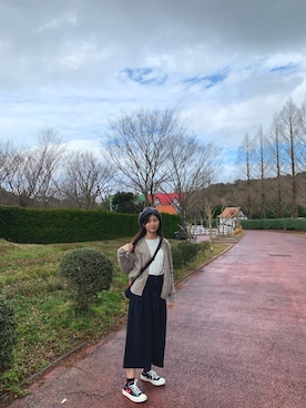 「国潮」｜「アイテム（ノーカラージャケット）」を使った、ニキ 🌸💕さん（レディース・160cm）の春コーディネート