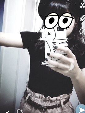 「POU DOU DOU（プードゥドゥ）のアイテム（その他）」を使った、Mugichaさん（レディース・155cm）の夏コーディネート
