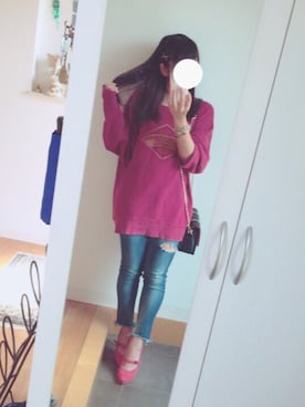 「フレイドヘムストスリ」｜らこさん（レディース・153cm）の秋コーディネート
