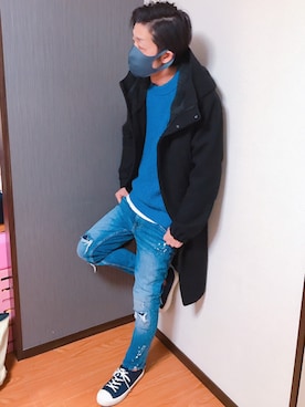「URBAN RESEARCH（アーバンリサーチ）のアイテム（ダウンジャケット/コート）」を使った、keisuke8415さん（メンズ・178cm）の冬コーディネート
