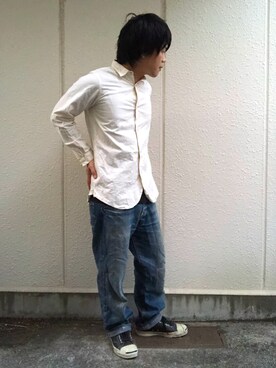 「FRANK LEDER(フランクリーダー)のアイテム(シャツ/ブラウス)」を使った、Miroさん(メンズ・166cm)の夏コーディネート