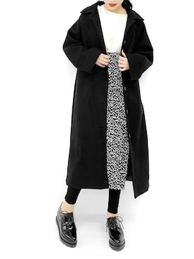 「LVEU.（ラブユ.）のアイテム（ジャケット/アウター）」を使った、LVEU.さん（レディース・163cm）の冬コーディネート