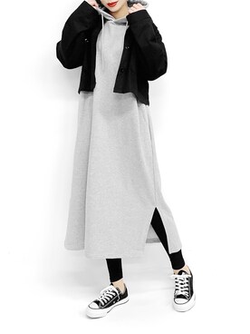 「LVEU.（ラブユ.）のアイテム（ジャケット/アウター）」を使った、LVEU.さん（レディース・163cm）の冬コーディネート