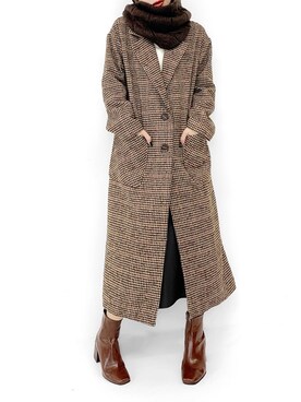 「LVEU.（ラブユ.）のアイテム（ジャケット/アウター）」を使った、LVEU.さん（レディース・163cm）の冬コーディネート