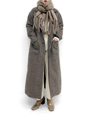 「LVEU.（ラブユ.）のアイテム（ジャケット/アウター）」を使った、LVEU.さん（レディース・163cm）の冬コーディネート
