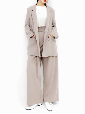 「LVEU.（ラブユ.）のアイテム（ジャケット/アウター）」を使った、LVEU.さん（レディース・163cm）の冬コーディネート