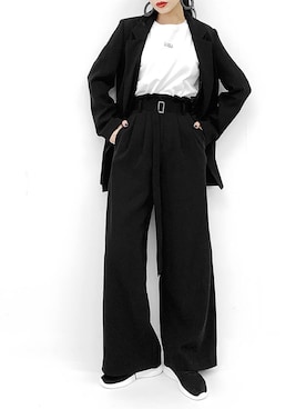 「LVEU.（ラブユ.）のアイテム（ジャケット/アウター）」を使った、LVEU.さん（レディース・163cm）の冬コーディネート