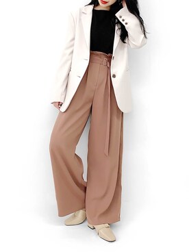 「LVEU.（ラブユ.）のアイテム（ジャケット/アウター）」を使った、LVEU.さん（レディース・163cm）の冬コーディネート