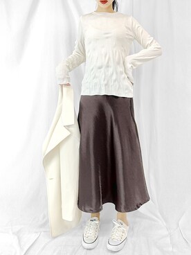 「LVEU.（ラブユ.）のアイテム（ジャケット/アウター）」を使った、LVEU.さん（レディース・163cm）の春コーディネート