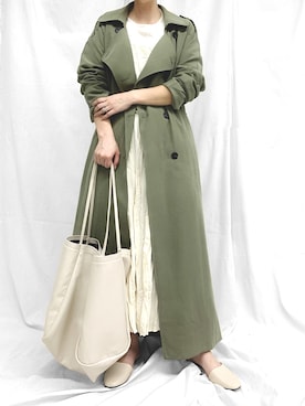 「LVEU.（ラブユ.）のアイテム（ジャケット/アウター）」を使った、LVEU.さん（レディース・163cm）の春コーディネート