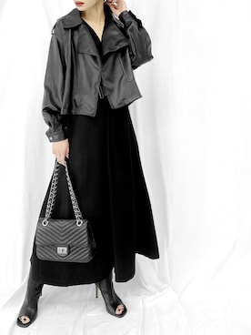 「LVEU.（ラブユ.）のアイテム（ジャケット/アウター）」を使った、LVEU.さん（レディース・163cm）の春コーディネート