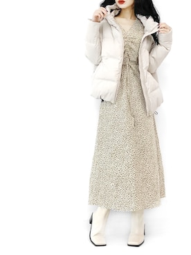 「LVEU.（ラブユ.）のアイテム（ジャケット/アウター）」を使った、LVEU.さん（レディース・163cm）の秋コーディネート