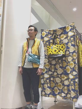 「woodmanのアイテム（トートバッグ、その他）」を使った、スーさん（メンズ・175cm）の秋コーディネート