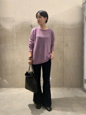 「arron（アローン）のアイテム」を使った、TOYAMAさん（レディース・165cm）の冬コーディネート