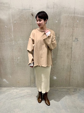 「EVERLAST(スポーツ・ライフスタイル)（エバーラスト）のアイテム」を使った、TOYAMAさん（レディース・165cm）の冬コーディネート