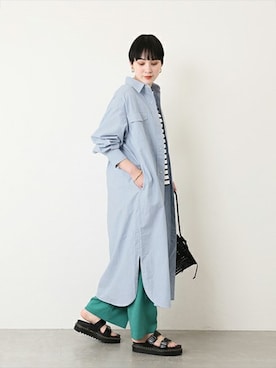 「LEMINOR（ルミノール）のアイテム」を使った、TOYAMAさん（レディース・165cm）の春コーディネート