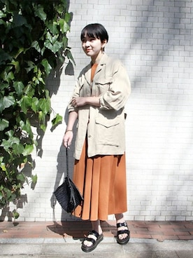 「JOURNAL STANDARD（ジャーナルスタンダード）のアイテム（ブルゾン）」を使った、TOYAMAさん（レディース・165cm）の春コーディネート