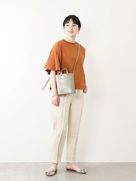 「PLAKTON（プラクトン）のアイテム」を使った、TOYAMAさん（レディース・165cm）の春コーディネート