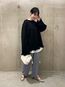 「EVERLAST(スポーツ・ライフスタイル)（エバーラスト）のアイテム」を使った、TOYAMAさん（レディース・165cm）の春コーディネート