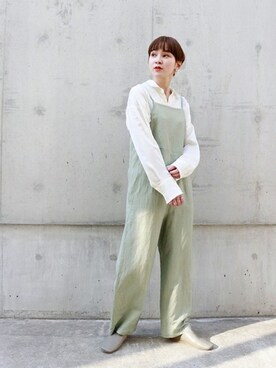 「JOURNAL STANDARD（ジャーナルスタンダード）のアイテム（サロペット/オーバーオール）」を使った、TOYAMAさん（レディース・165cm）の春コーディネート