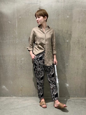 「GIANNI CHIARINI（ジャンニ キアリーニ）のアイテム」を使った、TOYAMAさん（レディース・165cm）の春コーディネート