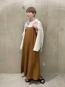 「Wrangler」｜「アイテム（ワンピース/ドレス）」を使った、TOYAMAさん（レディース・165cm）の春コーディネート
