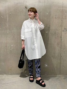 「BAGSINPROGRESS（バッグズインプログレス）のアイテム」を使った、TOYAMAさん（レディース・165cm）の春コーディネート