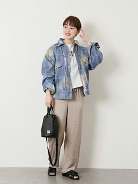 「RIDING HIGH（ライディングハイ）のアイテム」を使った、TOYAMAさん（レディース・165cm）の春コーディネート