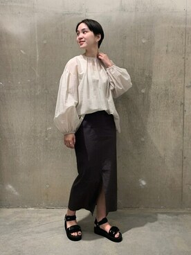 「suicoke（スイコック）のアイテム」を使った、TOYAMAさん（レディース・165cm）の春コーディネート