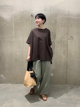 「arron（アローン）のアイテム」を使った、TOYAMAさん（レディース・165cm）の春コーディネート