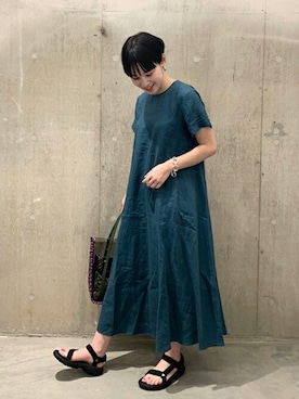 「PROTCOL（プロトコル）のアイテム」を使った、TOYAMAさん（レディース・165cm）の春コーディネート