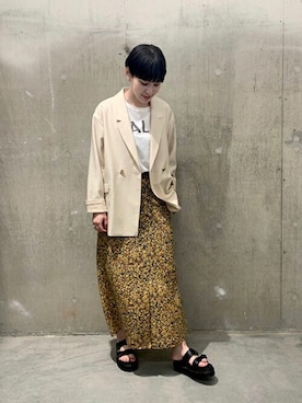 「RIDING HIGH（ライディングハイ）のアイテム」を使った、TOYAMAさん（レディース・165cm）の春コーディネート