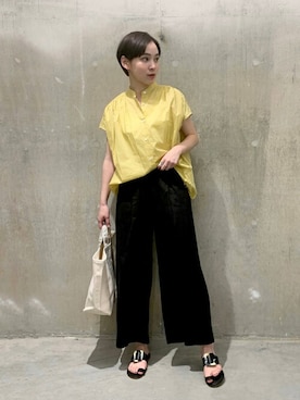 「TEMBEA（テンベア）のアイテム」を使った、TOYAMAさん（レディース・165cm）の春コーディネート