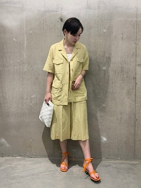 「PHILIPPE AUDIBERT（フィリップ オーディベール）のアイテム（バングル/リストバンド）」を使った、TOYAMAさん（レディース・165cm）の春コーディネート