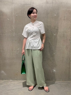 「PHILIPPE AUDIBERT（フィリップ オーディベール）のアイテム（バングル/リストバンド）」を使った、TOYAMAさん（レディース・165cm）の春コーディネート