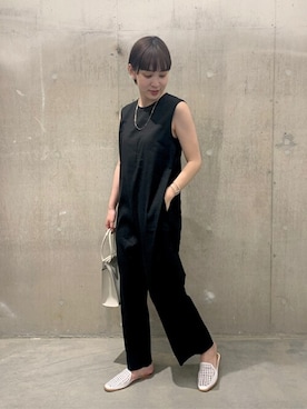 「JOURNAL STANDARD（ジャーナルスタンダード）のアイテム（オールインワン・サロペット）」を使った、TOYAMAさん（レディース・165cm）の夏コーディネート