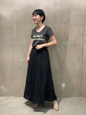 「MIXTA（ミクスタ）のアイテム」を使った、TOYAMAさん（レディース・165cm）の夏コーディネート
