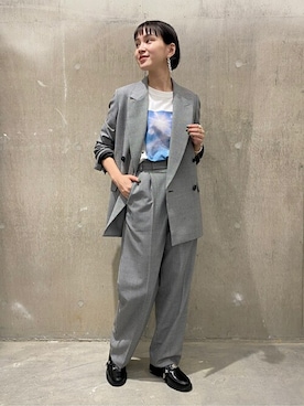 「千鳥柄」｜TOYAMAさん（レディース・165cm）の秋コーディネート