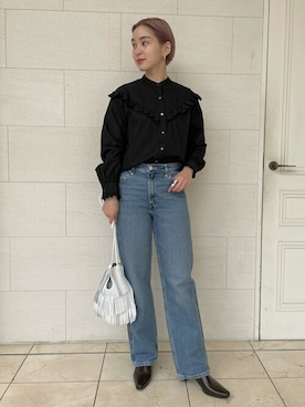 「Levi's RED（リーバイスレッド）のアイテム」を使った、TOYAMAさん（レディース・165cm）の春コーディネート