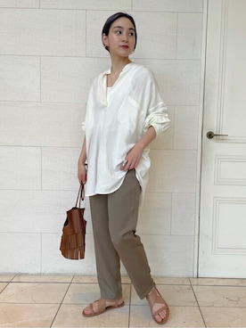 「JVAM（ジェーヴィエーエム）のアイテム」を使った、TOYAMAさん（レディース・165cm）の春コーディネート