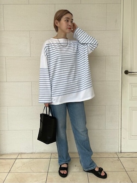 「Levi's RED（リーバイスレッド）のアイテム」を使った、TOYAMAさん（レディース・165cm）の春コーディネート