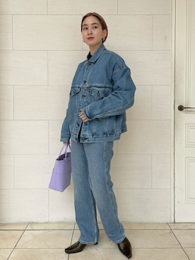 「Levi's RED（リーバイスレッド）のアイテム」を使った、TOYAMAさん（レディース・165cm）の春コーディネート